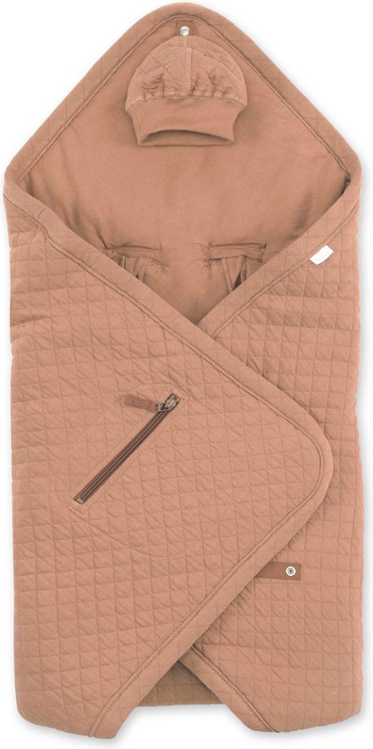 BEMINI Voetenzak - Biside 0-12m - Pady quilted + jersey - Beige van Merkloos