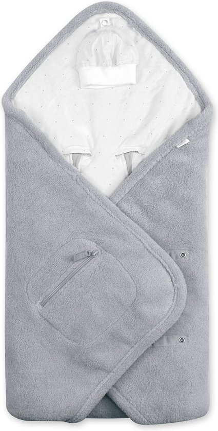 BEMINI Voetenzak - Biside 0-12m - Pady softy + jersey - Grizou van Merkloos