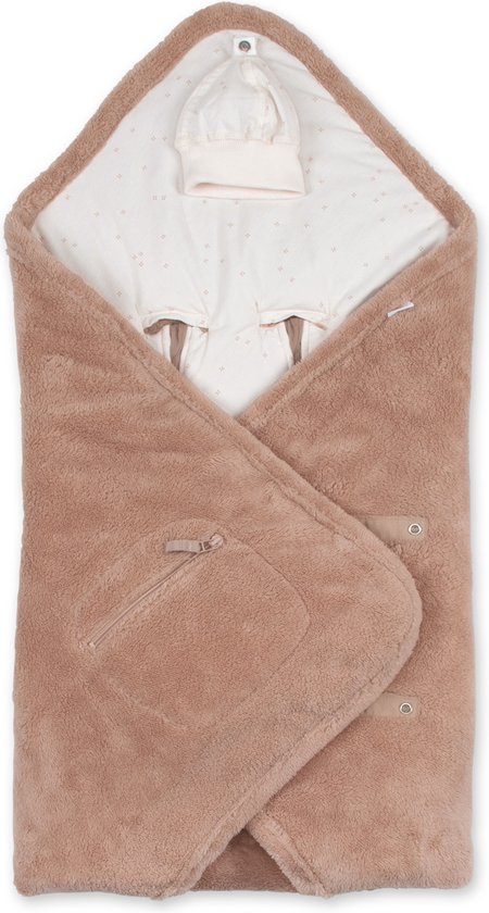 BEMINI Voetenzak - Biside 0-12m - Pady softy + jersey - Natural van Merkloos