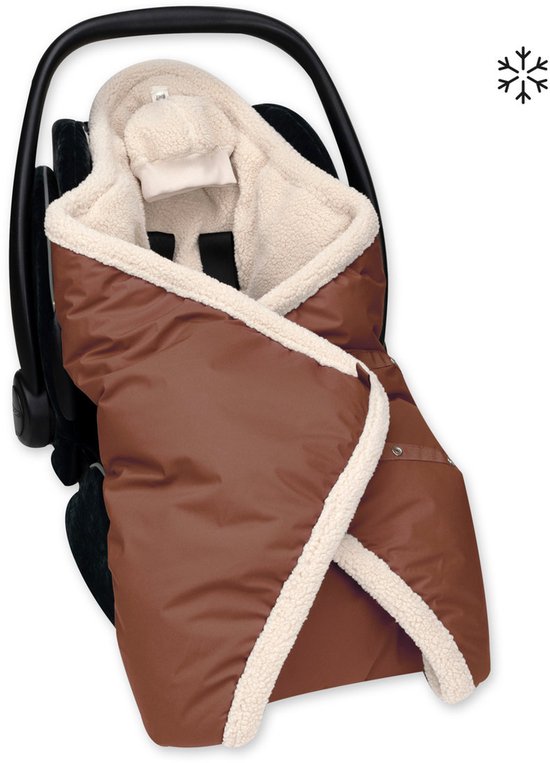 BEMINI Voetenzak - Biside 0-12m - Warm en beschermd - Choco