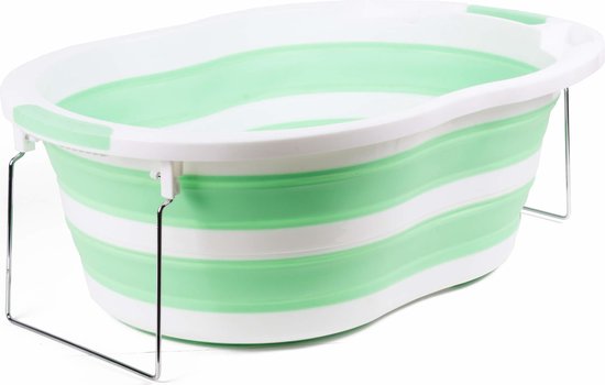 Benson Babybadje - Opvouwbaar - 70 x 46.5 x 23 cm - Groen/Wit van Benson