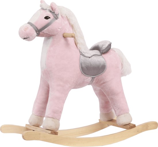 BergHOFFToys Hobbelpaard - 3 tot 5 jaar - Schommelpaard - Zithoogte 46 cm - Met Geluidseffecten - Roze van BergHOFF
