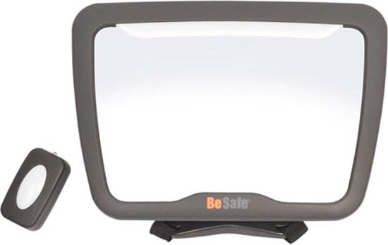 BeSafe Baby Spiegel XL autostoel - Autospiegel met verlichting - Achteruitkijkspiegel XL - Autostoel accessoire- Autospiegel XL Baby van BeSafe