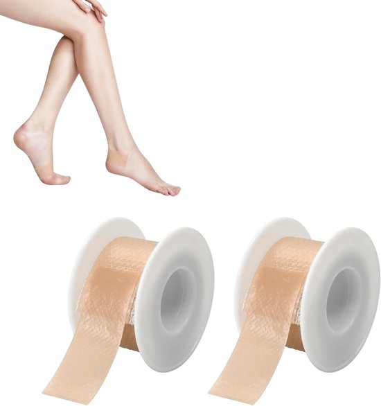 Beschermende Silicone Patches voor Hallux en Blaren, Herbruikbare Blister Patches voor Hiel en Tenen, Ideaal voor Wandelen en Feestjes, 2cm x 100cm