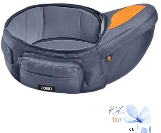Beschrijving van "Taillesteun Draagzak voor mama en papa (donkergrijs) | Baby Heupzitje: Draagzak voor pasgeborenen en peuters met heupzitje. Comfortabele draagzak voor thuis, in het park en in de supermarkt. Praktische draagzak voor baby's en peuter van Merkloos