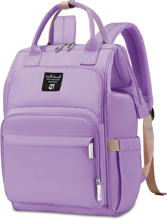 Beste luierrugzak voor baby's met aankleedkussen - grote capaciteit - lavendel L van Babilicious