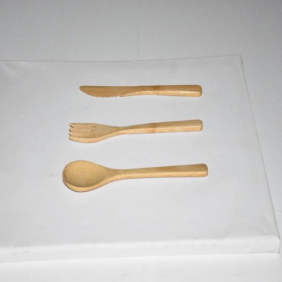 Bestek bamboe hout van Bamboe Basics