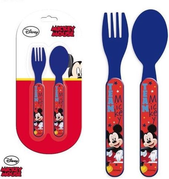 Bestekset Mickey Mouse van Merkloos