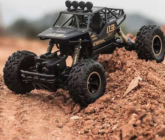 Bestuurbare auto - Zwart - voor off-road en op de weg - Diversicus RC auto - Afstandsbestuurbare Auto - Stunt Auto - Radiografisch Bestuurbare Auto - Voor Binnen en Buiten - Model 2021 - inclusief extra 2e accu van Merkloos