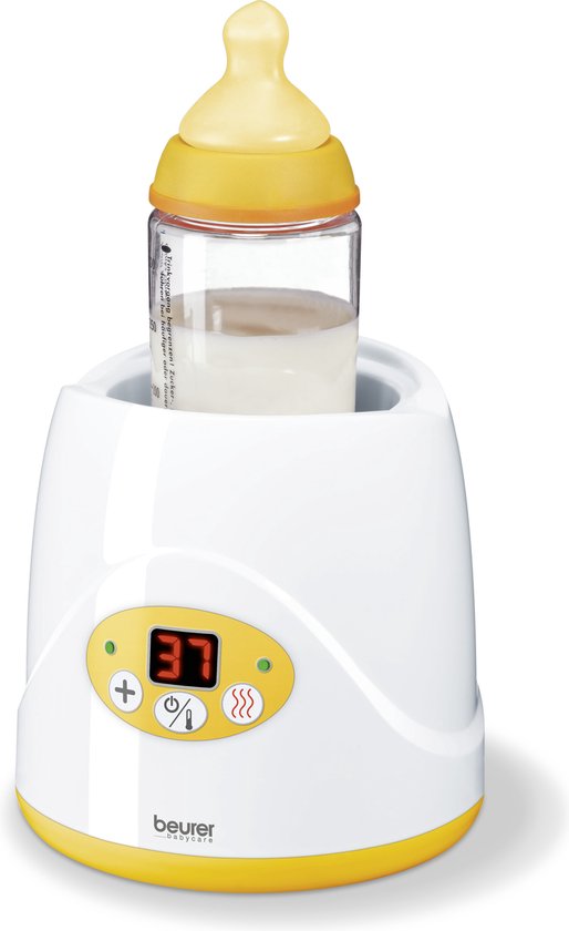 Beurer BY 52 Fles- en babyvoedingsverwarmer – Verwarmen en warm houden – Digitale temp weergave – LED display – Geschikt voor gangbare potjes/flesjes – Indicatielamp – Automatische uitschakeling - Deksel van Beurer