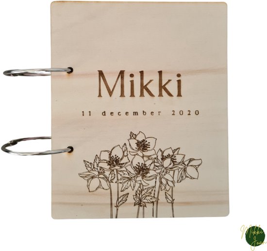 Bewaarbundel geboortekaartjes Bloemen - Geboortekaartjes bewaren - Geboortekaartjesbundel - Mikki Joan van Merkloos