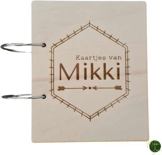 Bewaarbundel geboortekaartjes Hexagon - Geboortekaartjes bewaren - Geboortekaartjesbundel - Mikki Joan van Merkloos