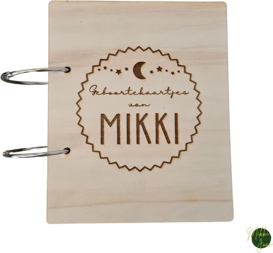 Bewaarbundel geboortekaartjes Maan - Geboortekaartjes bewaren - Geboortekaartjesbundel - Mikki Joan van Merkloos