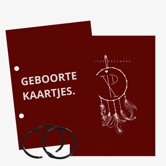 Bewaarbundel geboortekaartjes – Mini&Co. - Burgundy van Mini&Co.