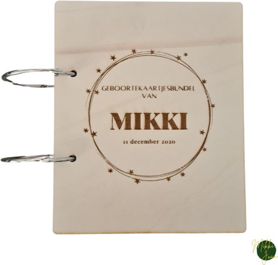 Bewaarbundel geboortekaartjes Sterren | Geboortekaartjes bewaren | Geboortekaartjesbundel | Mikki Joan van Merkloos