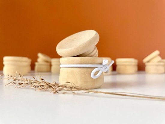 Bewaardoosje - melktandjes - haarlokje - sieraden - sieradendoosje - melktandendoosje - mijn tandjes - hout - zonder opdruk van SillyBillyDeze.