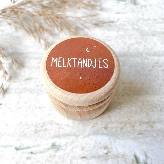 Bewaardoosje - melktandjes - melktandendoosje - Roest van Amira Vriendschappen