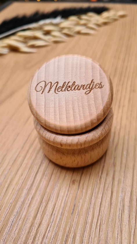 Bewaardoosje | melktandjes | tandendoosje | opdruk: gegraveerd | bewaarpotje | tandenpotje van Andrs Kids Design