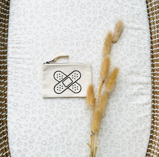 Bewaaretui | Organizer | Pleisters | etui | mini | Luiertas | Mommybag | Baby | Opbergtas | Katoen | Naturel | Kraamcadeau van The Cotton Cub Club
