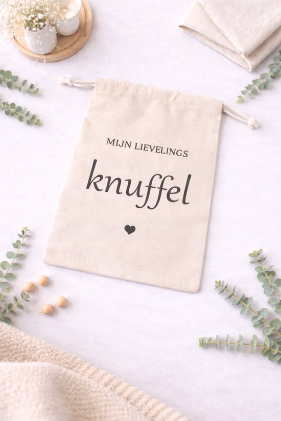 Bewaarzakje eerste knuffel - kraamcadeau - jongen - meisje