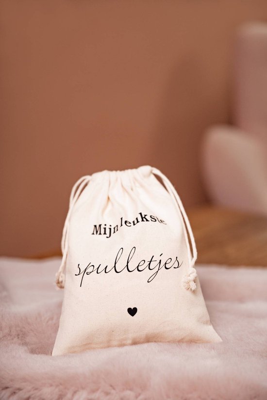 Bewaarzakje Mijn leukste spulletjes - kraamcadeau - jongen - meisje van Zoedt
