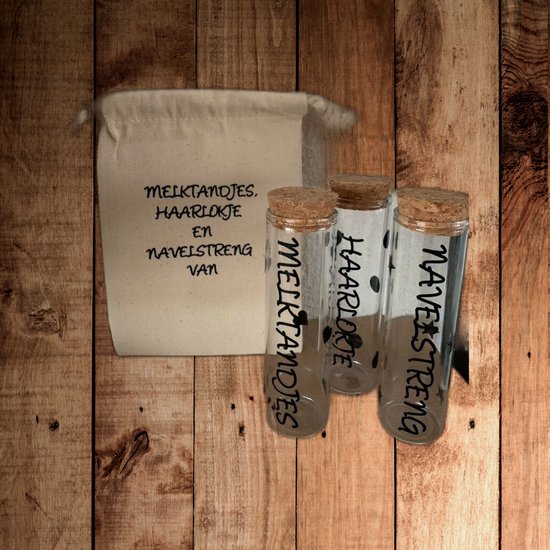 Bewaarzakje mijn navelstreng, Haarlokje en Melktandjes van Kidooz.