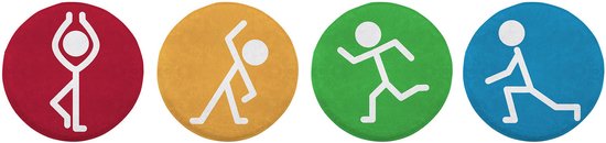 Bewegen Cirkels Speelkleed Set 1, 4st. van Little Dutch