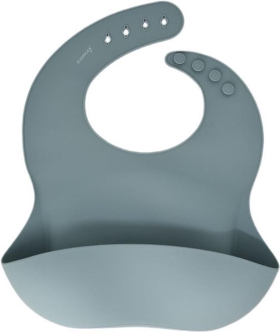 BIB (NAVY BLUE) | SLABBER MET OPVANGBAKJE|BPAVRIJ|AFWASBAAR|FTALAATVRIJ|SILICONEN |VERSTELBAAR |BABY | PEUTER van Eco Rascals