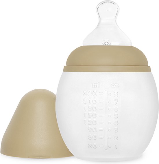 Bib rond babyfles- 240ml / bruin van BibRond