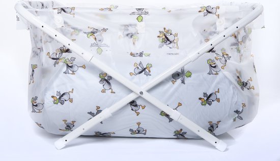 BiBaBad Opvouwbaar Badje Wit 70-90 cm van Merkloos