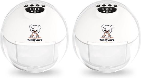 Bibbycare Elektrische Draadloze Borstkolf - Handsfree borstkolf - BPA-Vrij - Dubbele Borstkolf - Wit van Bibbycare