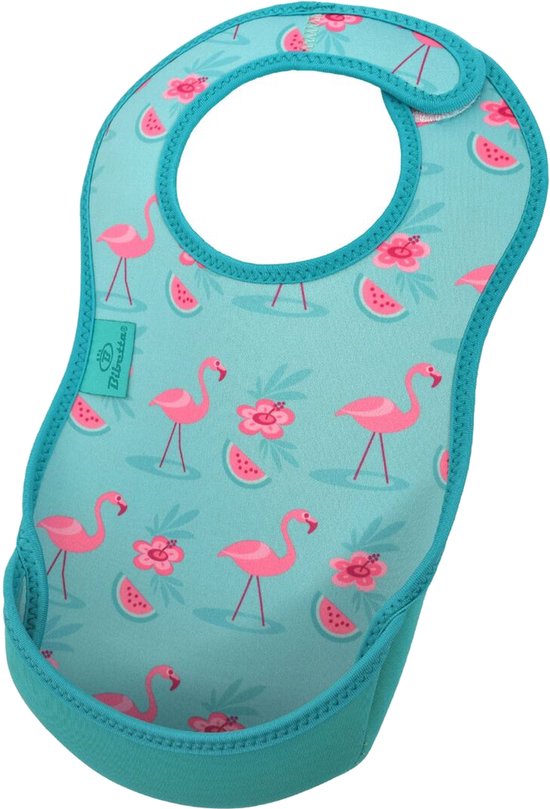 Bibetta slab flamingo - Turquoise van Merkloos