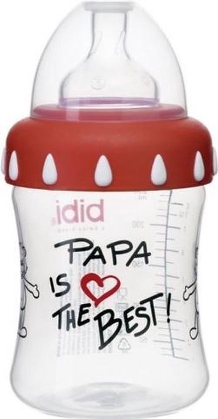 Bibi Drinkfles Papa Is The Best 120ml van Merkloos