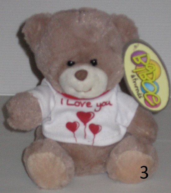 Biboe & friends - Beer met tekst - I love You van Biboe & friends