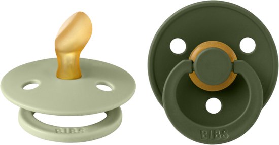 Bibs - Anatomische Fopspenen -Sage/Hunter Green - Maat 2 van Bibs