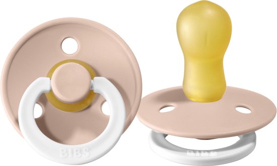 Bibs Blush Glow in the Dark 18+ mnd Fopspeen 300256C van Bibs