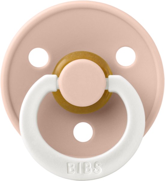 Bibs - Blush Glow - maat 1 - Glow in the Dark - Natuurrubber - Leeftijd: 0 tot 6 maanden van BIBS