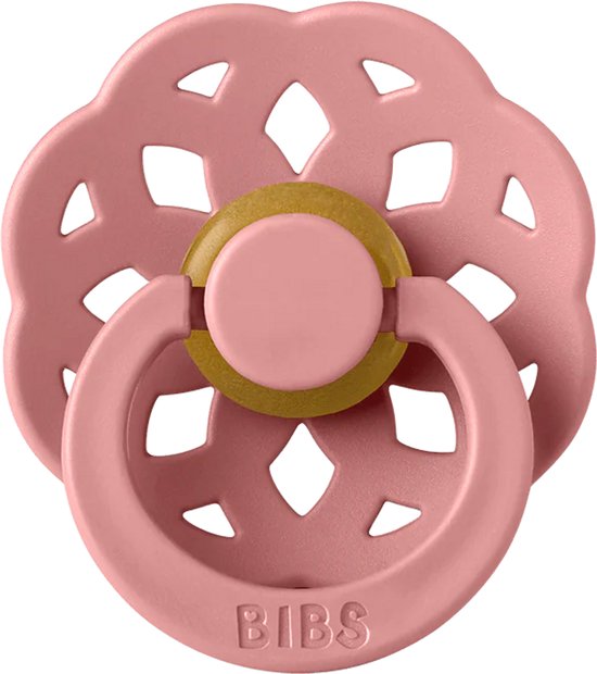 Bibs Boheme Dusty Pink maat 1 - Fopspeen - geschikt voor baby's van 0 tot 6 maanden - Natuurrubber van BIBS