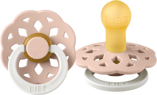Bibs Boheme Glow In The Dark Blush 0-6 mnd Fopspeen 210256C van Bibs