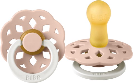 Bibs Boheme Glow In The Dark Blush 6-18 mnd Fopspeen 220256C van Bibs