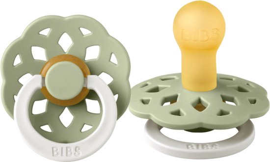 Bibs Boheme Glow In The Dark Sage 0-6 mnd Fopspeen 210270C van Bibs