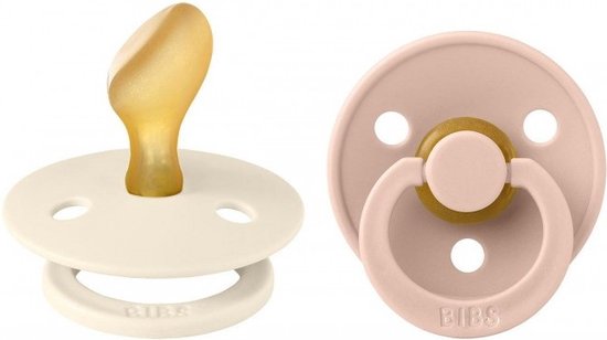 BIBS - Colour Fopspeen - Anatomisch - Maat 2 - Ivory/Blush - Duopack van Bibs