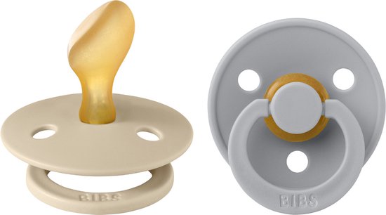 BIBS - Colour Fopspeen - Anatomisch - Maat 2 - Vanilla/Cloud - Duopack van Bibs