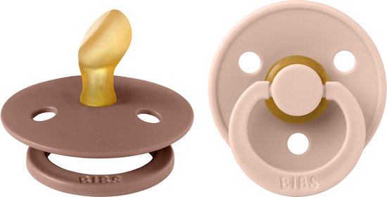 BIBS - Colour Fopspeen - Anatomisch - Stage 2 - Woodchuck/Blush - Duopack van Bibs