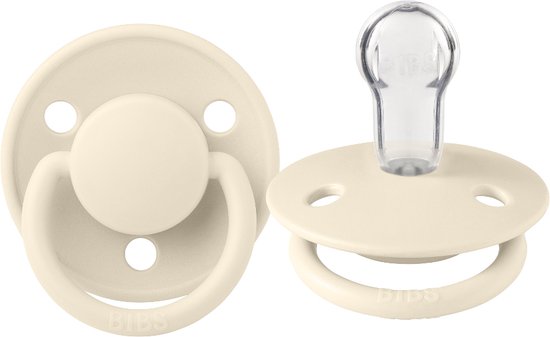 Bibs De Lux Ivory Silicone Fopspeen 1010216C van Bibs