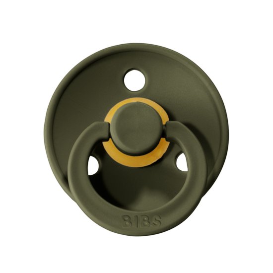 Bibs Dental fopspenen Anatomical 0-6 maanden - Maat 1 - orthodontisch - Hunter Green van BIBS