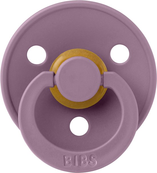 Bibs Dental fopspenen Anatomical 6-18 maanden - Maat 2 - orthodontisch - Mauve van Merkloos