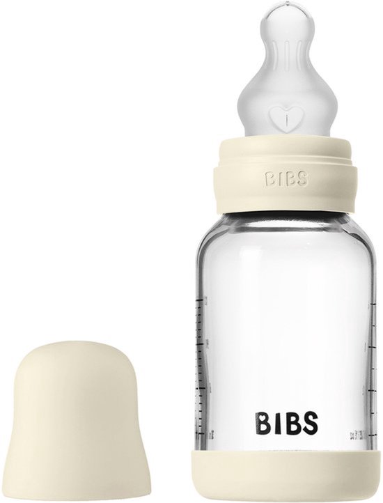 Bibs Fles - Medium Flow - 150 ml - Latex - Ivory