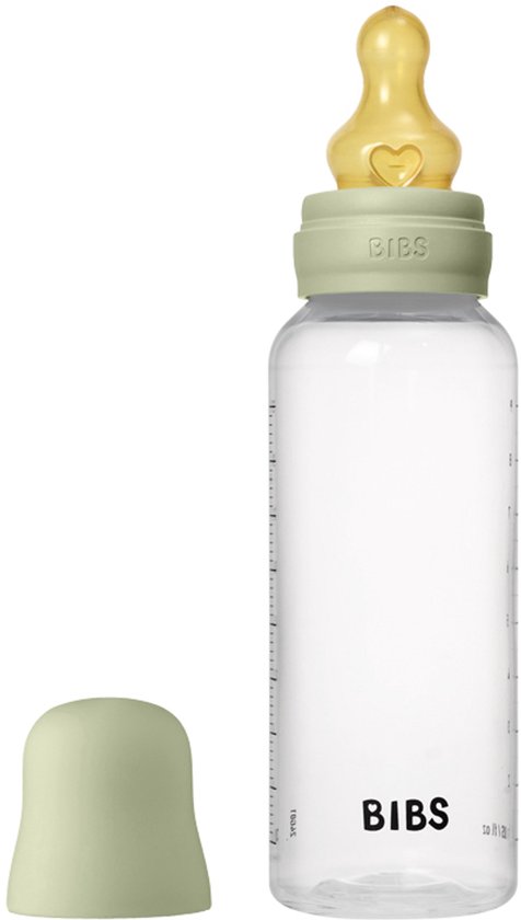 Bibs Fles - Medium Flow - 270 ml - Latex - Sage