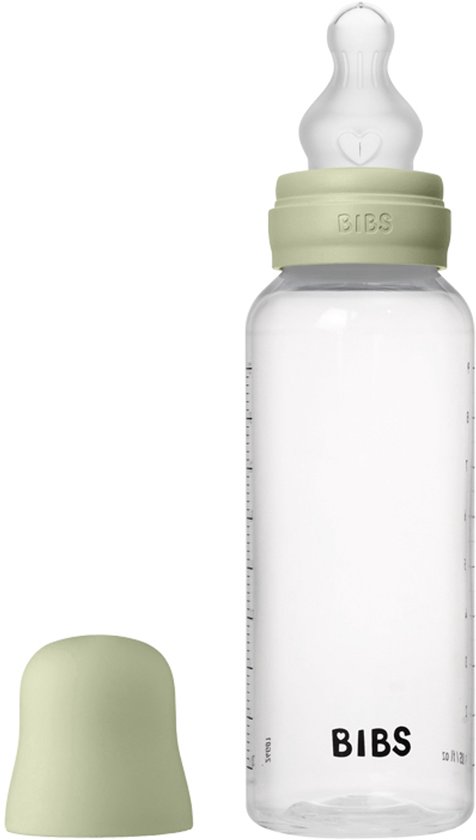 Bibs Fles - Medium Flow - 270 ml - Silicone - Sage van Merkloos